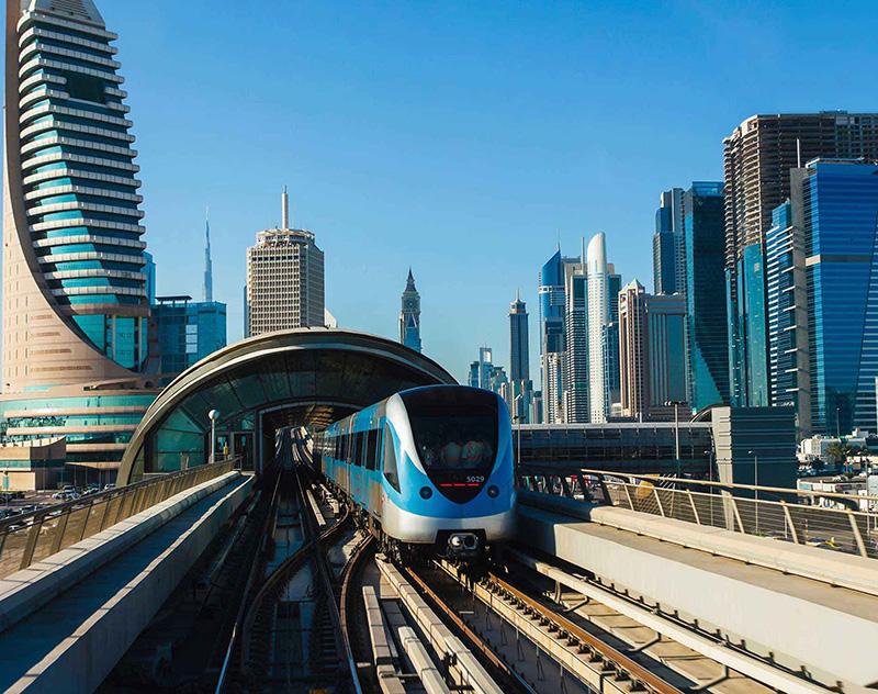 El transporte público en Dubai