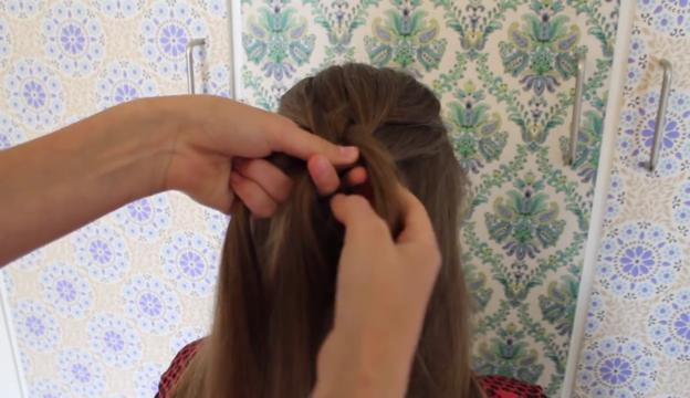 cómo hacer una trenza fácil de cuatro cabos