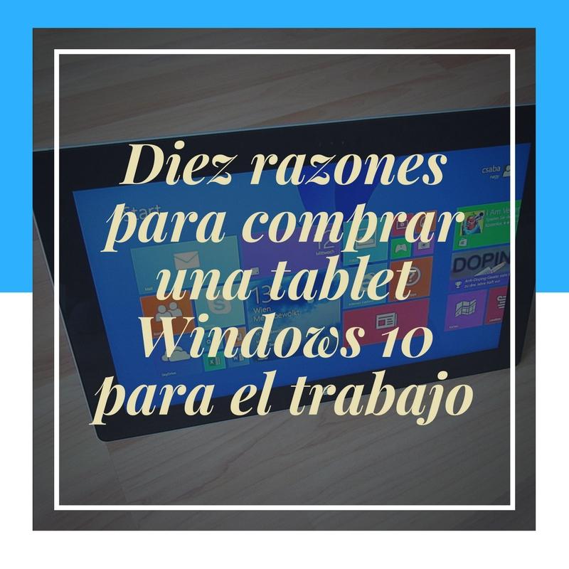 tablet windows 10 trabajo