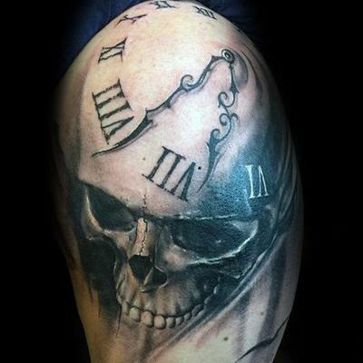 calavera numeros roman hombres