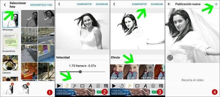 subir un gif en Instagram utilizando Gif Maker