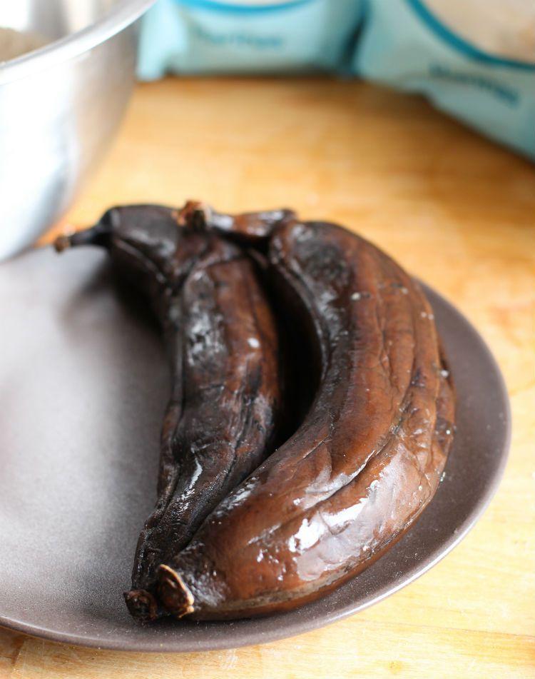platanos o bananos maduros negros -receta dulce y fácil