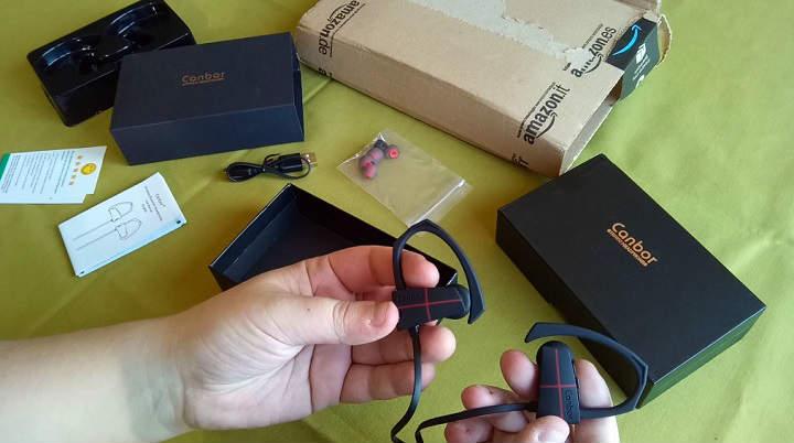 auriculares inalámbricos para salir a correr cascos bluetooth 4.1 para runners y deportistas a prueba de agua y sudor IPX5 con APT-X y CVC 6.0 cancelación de ruido