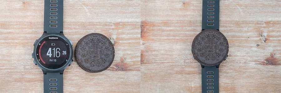 Garmin-forerunner-735XT-comparacion-galleta-oreo