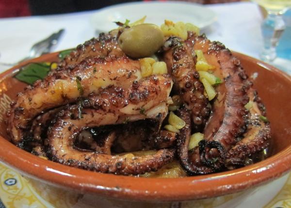 Receta de pulpo al horno