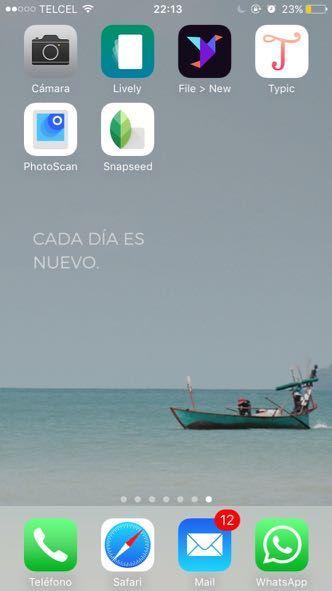 Pantallazo de mis apps favoritas para editar fotos
