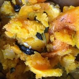 Cómo hacer relleno para ravioles de calabaza asada