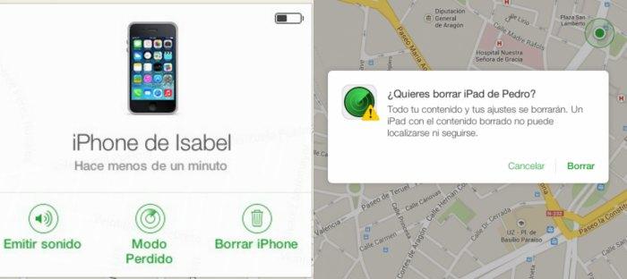 borrar iPhone
