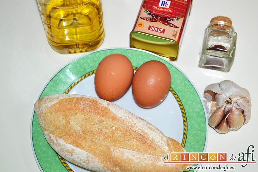 Sopa de espárragos verdes, preparar el resto de ingredientes