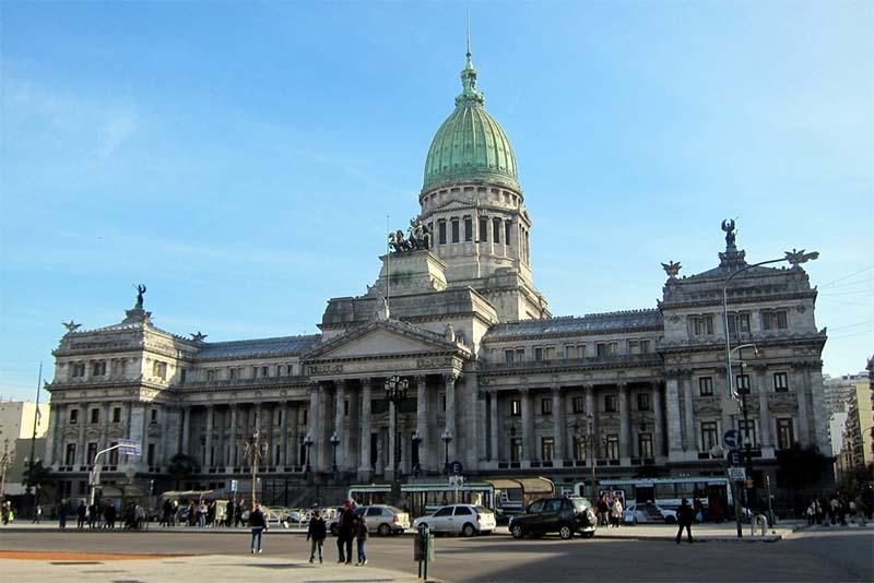 Palacio del Congreso en Buenos Aires, Argentina