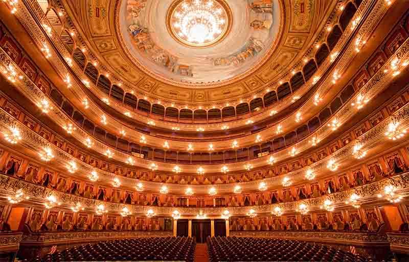 Interior del Teatro Colón de Buenos Aires, Argentina