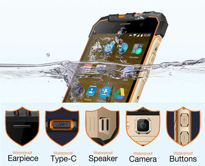Reseña y analisis del Ulefone Armor 2 telefono rugerizado IP68 resistente al agua al polvo, tierra, arena y barro, con 6GB de RAM procesador Helio P25 64GB de almacenamiento NFC boton SOS 4700mAh bateria y camara de 16MP sumergible opiniones especificaciones tecnicas y precio