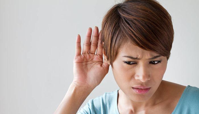 disminución de la audición