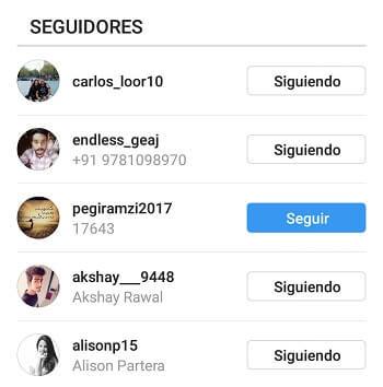 lista seguidores