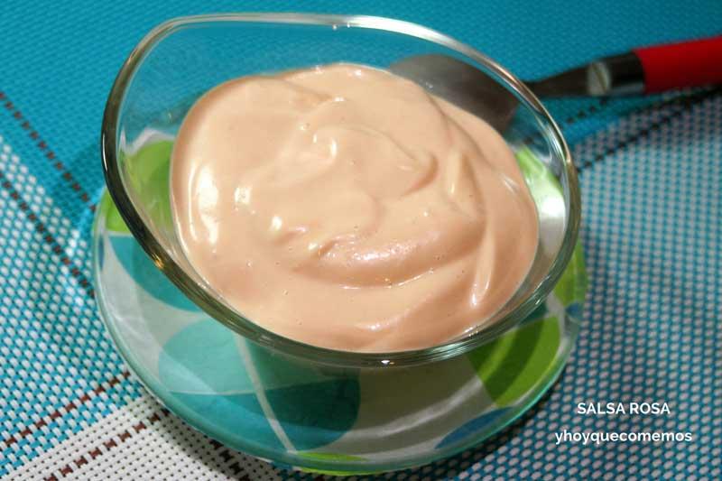 salsa rosa o salsa coctel