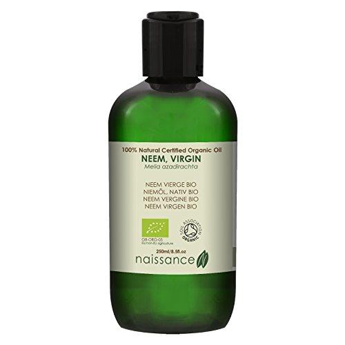 Naissance Neem Virgen BIO - Aceite Vegetal Prensado en Frío 100% Puro - Certificado Ecológico - 250ml