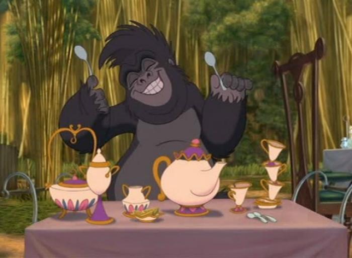 la bella y la bestia en tarzan