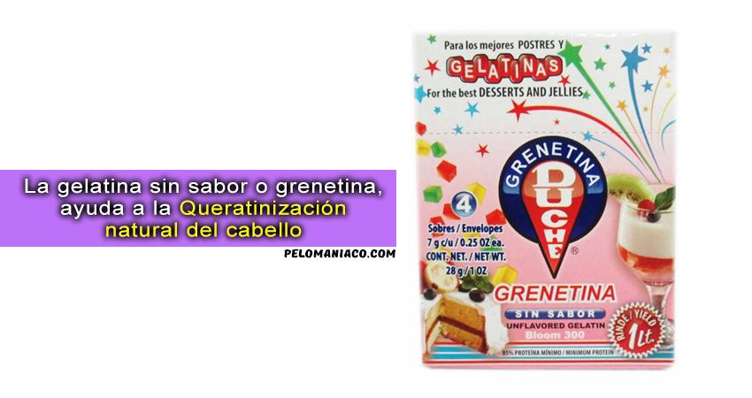 Gelatina sin sabor para el cabello Queratinizacion Pelomaniaco
