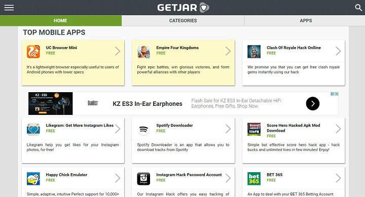Las mejores tiendas de apps alternativas a Google Play stores donde bajar descargar e instalar apps y juegos gratis para telefonos y tablets Android