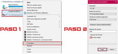arreglar reparar y recuperar una memoria USB o pendrive dañado averiado o estropeado formateando o sin perder los datos mediante técnicas como CHDSK o DISKPART en MS-DOS o simbolo del sistema en Windows error en formato RAW o sin formato sin letra asignada solución tutorial guia completa