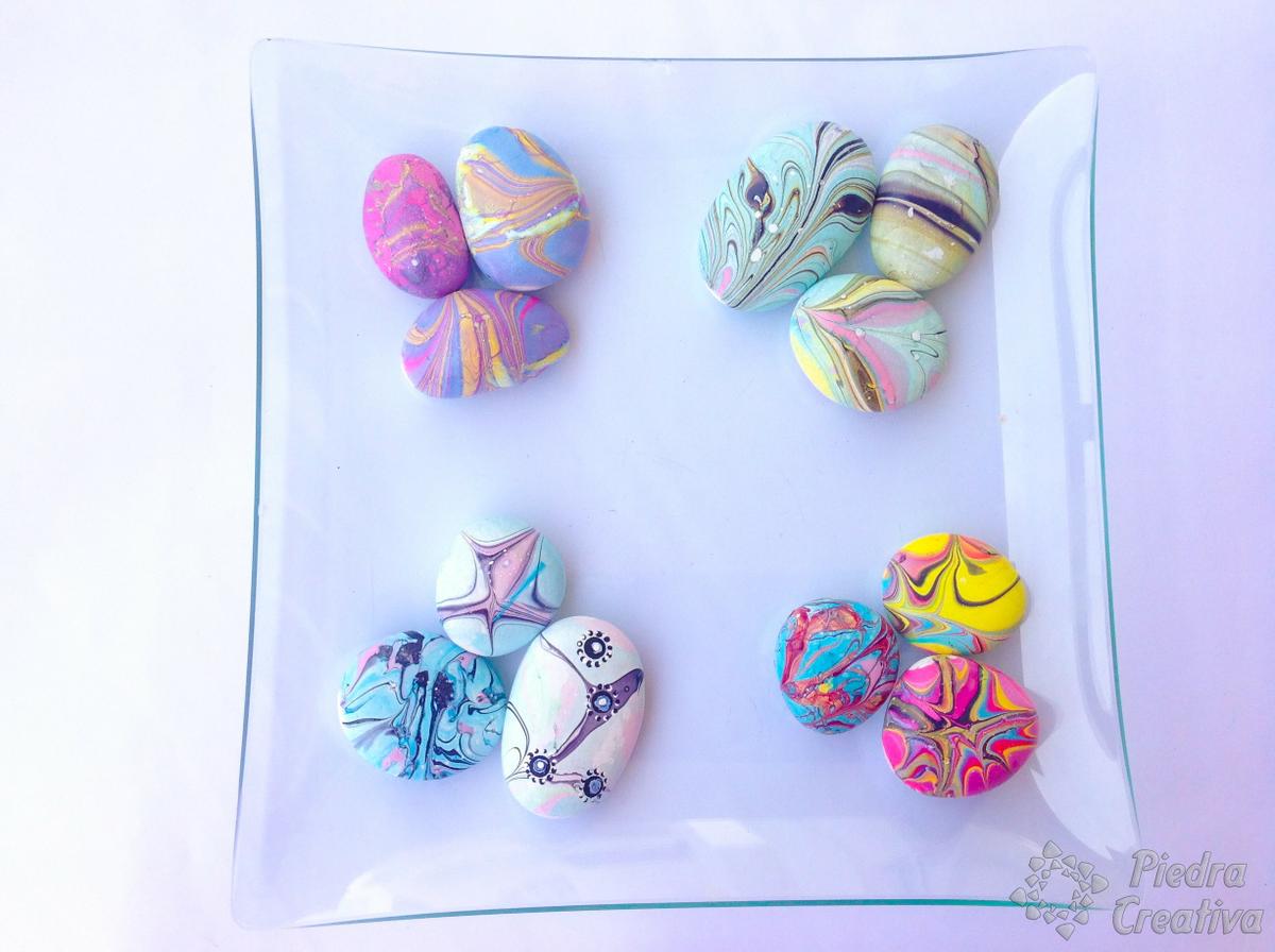 Como pintar piedras con esmalte