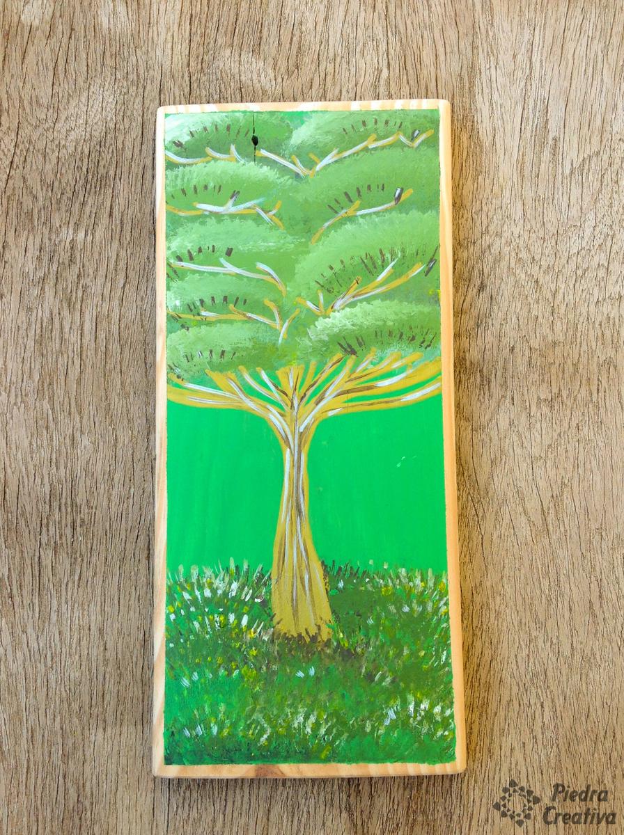 Lienzo ya pintado para tu manualidad en PiedraCreativa