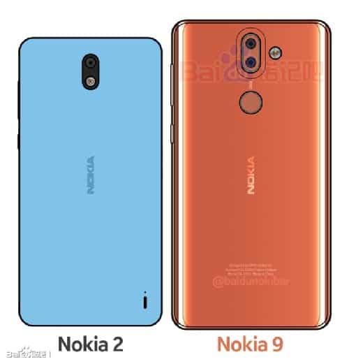 imagen nokia 9 y nokia 2