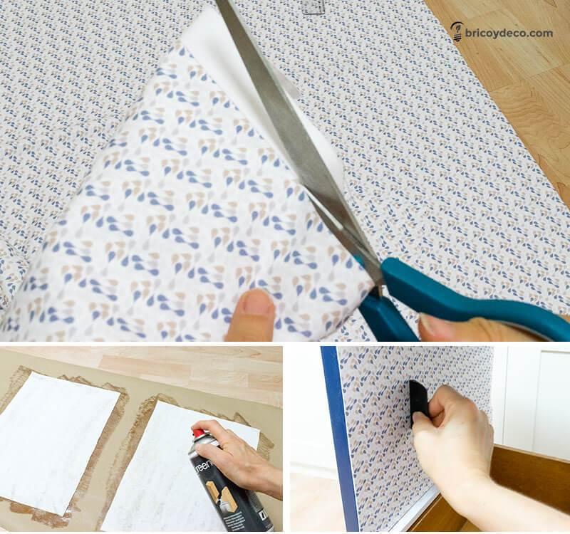 tapizar un mueble restaurado