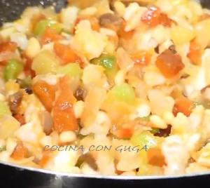 relleno empanada casera bacalao