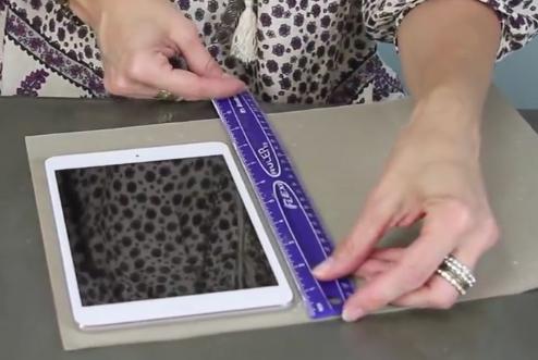 paso 5 para elaborar un forro de ipad