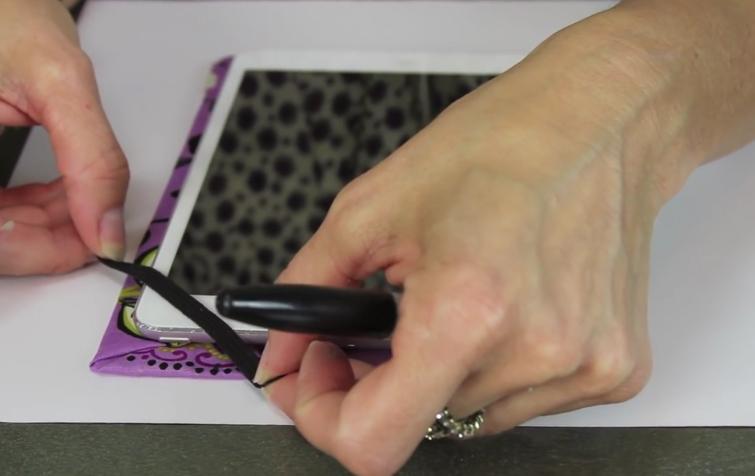 paso 8 para elaborar un forro de ipad