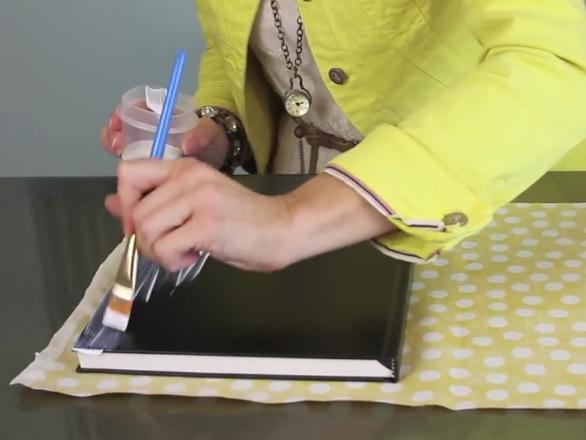 Paso 4 para forro de libro de dibujo