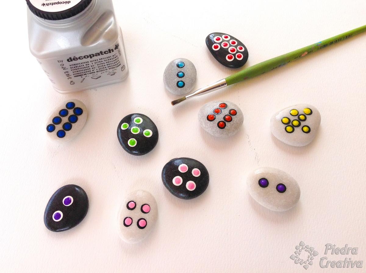 Barniz para piedras pintadas sumas y restas