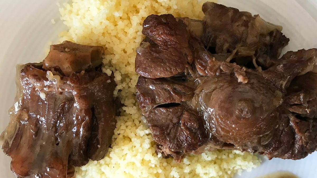 rabo de ternera con cous cous