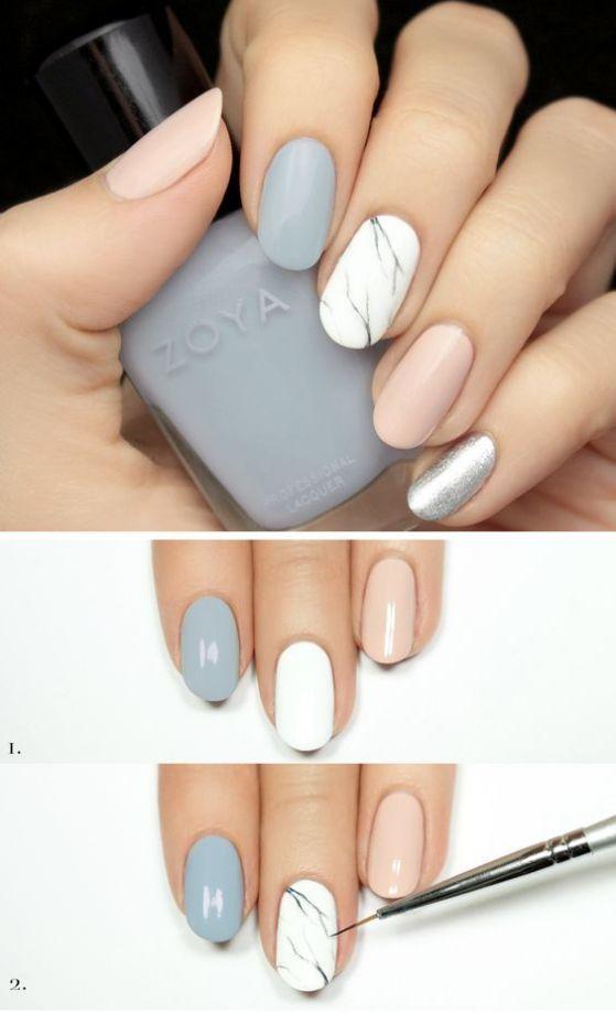 Uñas sencillas pincel