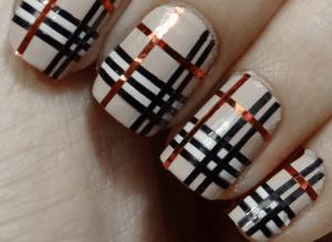 Uñas con cintillas