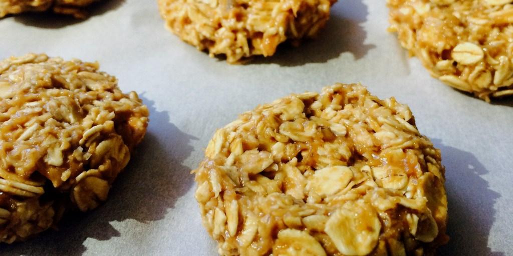 galleta de avena y plátano