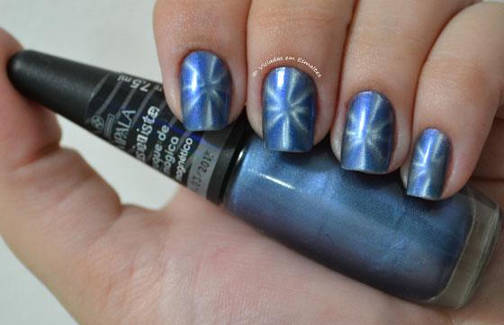 esmalte magnético azul