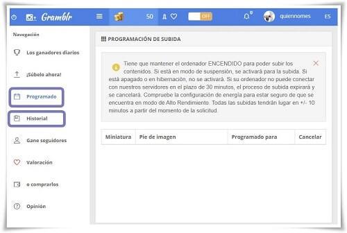 programar publicaciones
