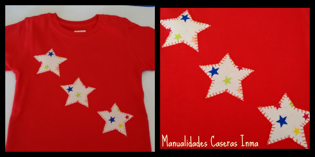 Manualidades Caseras Inma Camiseta de estrellas para bebé de un año
