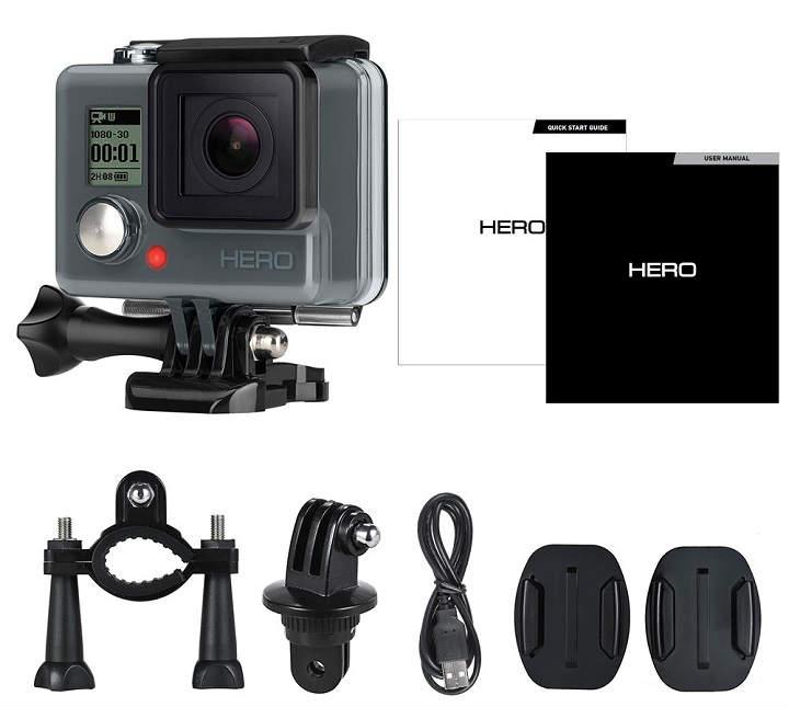 Original GoPRO HERO CHDHA-301 low cost camara 1080p a 30fps y 720p a 60 fps cámara de 5MP con soporte para bicicleta casco y cable micro usb especificaciones técnicas analisis precio y opinión