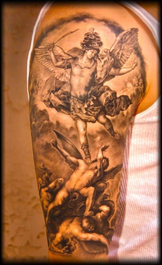 tatuajes de angeles y demonios 7 - +60 tatuajes de demonios diseños impresionantes que te encantaran