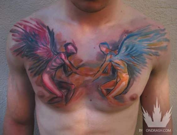 tatuajes de angeles y demonios 5 - +60 tatuajes de demonios diseños impresionantes que te encantaran