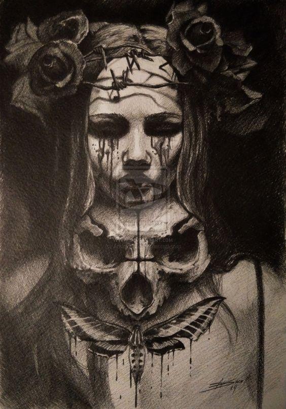 calaveras y demonios tatuajes 3 - +60 tatuajes de demonios diseños impresionantes que te encantaran