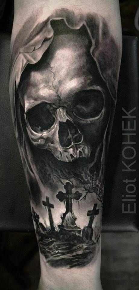 calaveras y demonios tatuajes 5 - +60 tatuajes de demonios diseños impresionantes que te encantaran