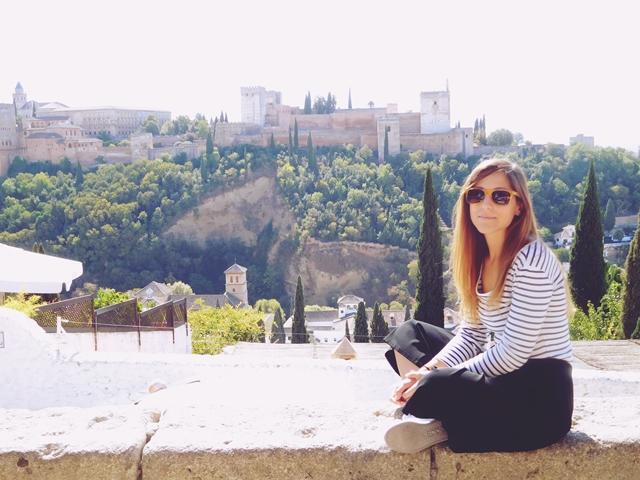 En el mirador de San Nicolás en Granada.