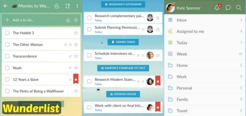 Wunderlist gestor de tareas