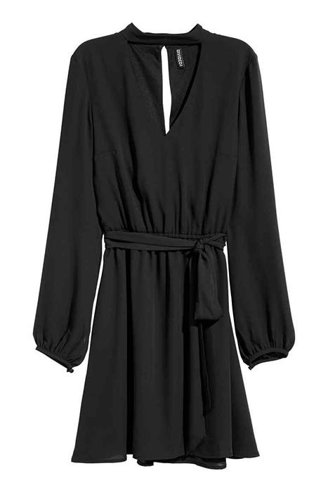 Vestido fluido negro