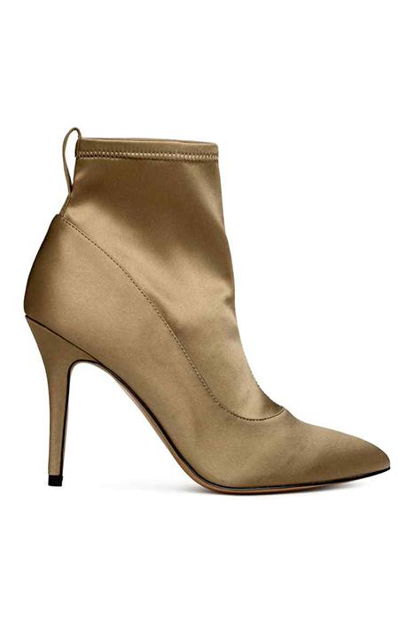 Botín satén visón