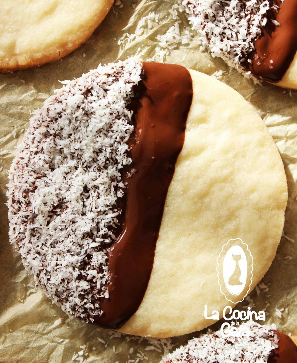 Galletas de Mantequilla, Chocolate y Coco